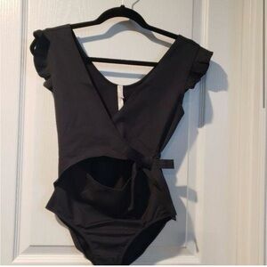 Free People Movement Streamline Bodysuit in Black